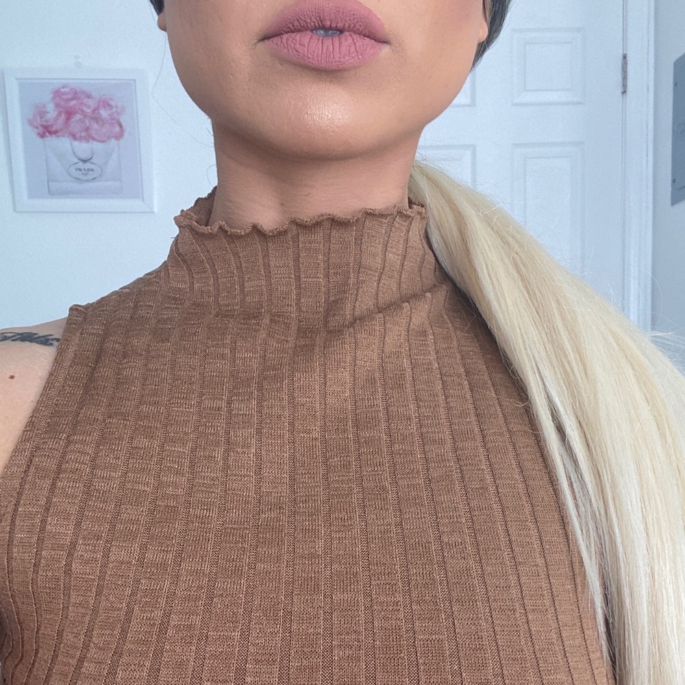 Brown Mock Top